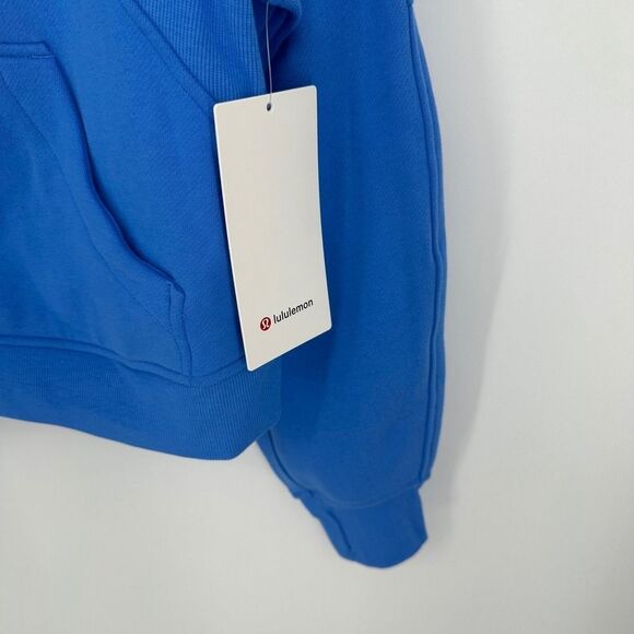Lululemon hoodie women m/l pool blue scuba oversized full zip active workout nwt - Picture 6 of 11